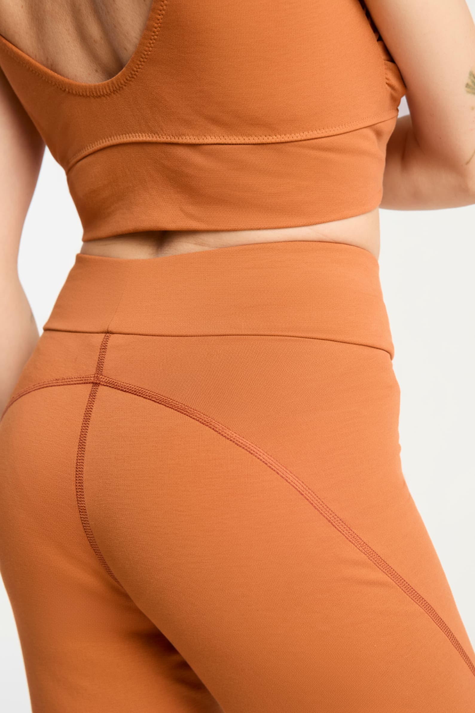 Legginsy v-shape bursztyn